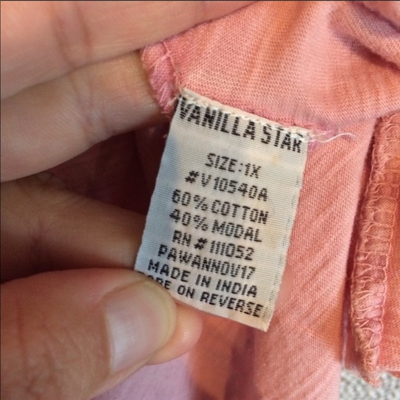 NWT Vanilla Star blush plush size top - Picture 6 of 6